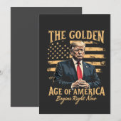 アメリカの黄金時代が今始まる セーブザデート (正面/裏面)