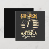 アメリカの黄金時代が今始まる トランプ4年目 招待状 (正面/裏面)