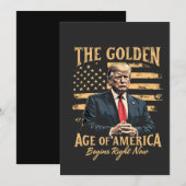アメリカの黄金時代が今始まる 案内状 (正面/裏面)