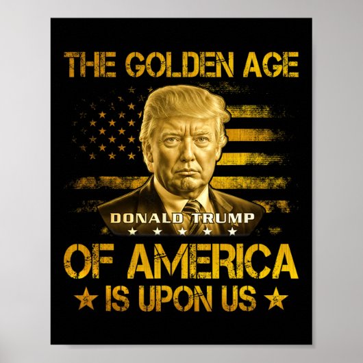 アメリカの黄金時代が到来 Funny Trump G ポスター (正面)