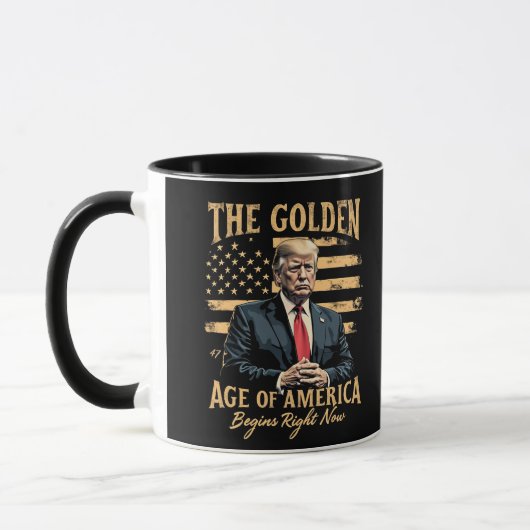 アメリカの黄金時代が始まる マグカップ (左)