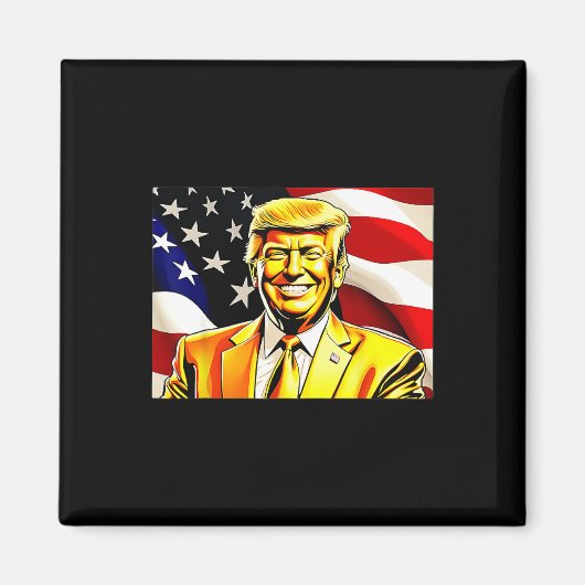 アメリカの黄金時代のための時間 トランプ マグネット (正面)