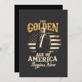 アメリカの黄金時代はトランプから始まる 招待状 (正面/裏面)