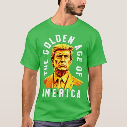 アメリカの黄金時代 トランプ Tシャツ (正面)