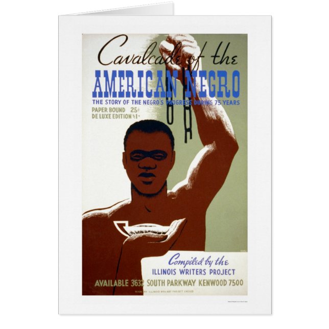 アメリカの黒人の物語1940 WPA (正面)