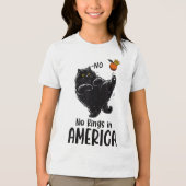 アメリカの黒猫の王たちピープル・ポリティ トライブレンドＴシャツ (正面)