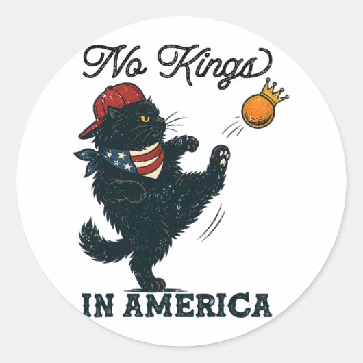 アメリカの黒猫の王 ラウンドシール (正面)