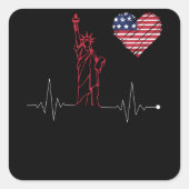 アメリカの鼓動 スクエアシール (正面)
