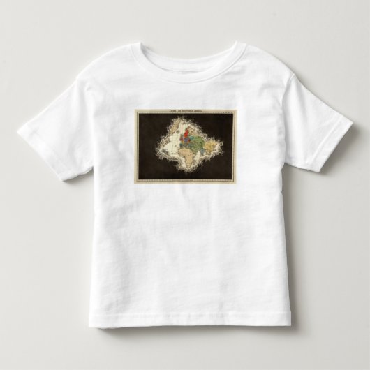 アメリカの1498年の広告の発見 トドラーTシャツ (正面)