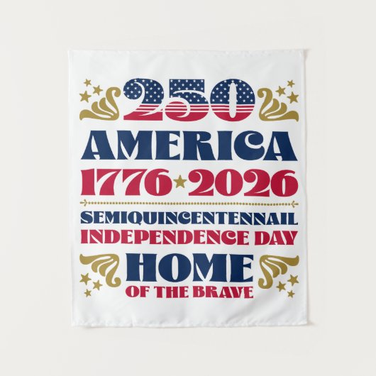アメリカの1500周年を迎える愛国的なテーペストリー タペストリー (正面)
