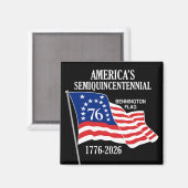 アメリカの1776年~2026年アメリカ250年 マグネット (正面/裏面)