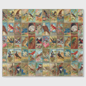 アメリカの19世紀な鳥 ラッピングペーパー (フラット)