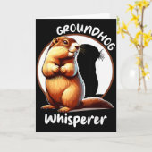 アメリカの2月2日を祝うハリスの日記 カード (黄色い花)