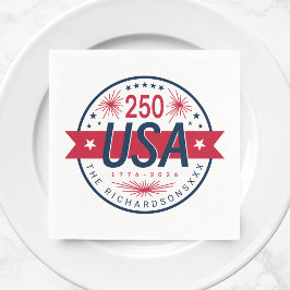 アメリカの250周年記念 アメリカの誕生250周年 スタンダードカクテルナプキン