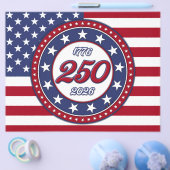 アメリカの250周年誕生日 アメリカ国旗 チラシ (シングル)