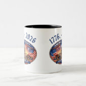 アメリカの250周年 ツートーンマグカップ (中央)