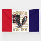 アメリカの250年間の自由 横断幕 (横)