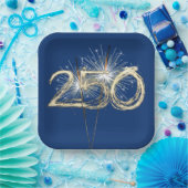 アメリカの250歳の誕生日パーティースパーカーラー ペーパープレート (パーティー)