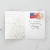 アメリカの250歳の誕生日パーティー カード (内部)