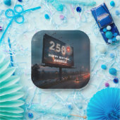 アメリカの250th Birthday Party Billboard ペーパープレート (パーティー)