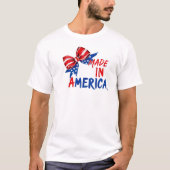 アメリカの4th of July シャツ、彼女への愛国的なギフト Tシャツ (正面)
