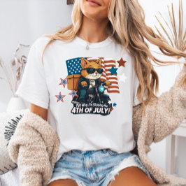 アメリカの4th of July シャツ、彼女への愛国的なギフト Tシャツ