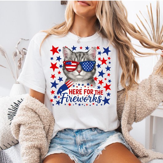 アメリカの4th of July シャツ、彼女への愛国的なギフト Tシャツ