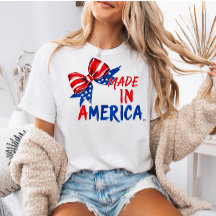アメリカの4th of July シャツ、彼女への愛国的なギフト