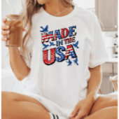 アメリカの4th of July シャツ、彼女への愛国的なギフト Tシャツ