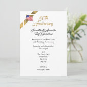 アメリカの50周年結婚記念日 招待状 (スタンド正面)