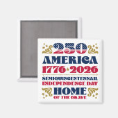 アメリカの7月250日お祝いマグネット マグネット (正面/裏面)