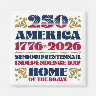 アメリカの7月250日お祝いマグネット マグネット