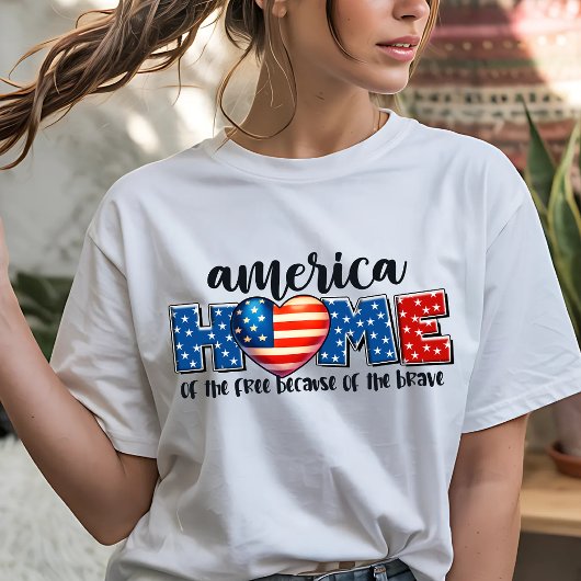 アメリカの7月4日の独立記念日の愛国心 Tシャツ