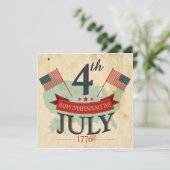 アメリカの7月4日パーティの招待状 招待状 (スタンド正面)