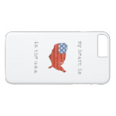 アメリカの|は米国の地図に私のハートあります Case-Mate iPhoneケース (裏面(横))