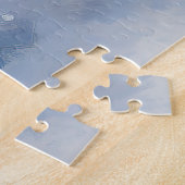 アメリカの(犬)スタッフォードがそれを雪のクリスマスに許す ジグソーパズル (側面)