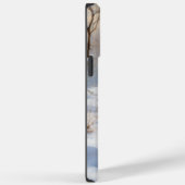 アメリカの（犬）スタッフォードがそれを雪のクリスマスに許す Case-Mate iPhoneケース (裏面 / 右)