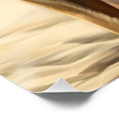 アメリカの（犬）スタッフォードオンビーチ、夏の贈り物 ポスター (コーナー)