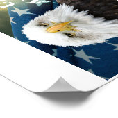 アメリカの#VoteBlue Tシャツに立ち向かう ポスター (角)