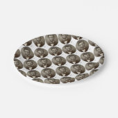 アメリカのAbeリンカーン大統領のヴィンテージのポートレート米国 ペーパープレート (アングル)