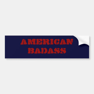 アメリカのbadass バンパーステッカー