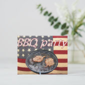 アメリカのBBQパーティー 招待状 (スタンド正面)