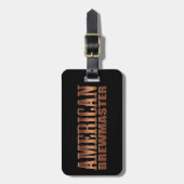 アメリカのbrewmasterの家の醸造業者ビール ラゲッジタグ (正面縦)