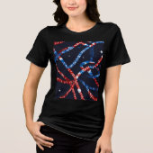 「アメリカのDNA」ベラ・キャンバス トライブレンドTシャツ (正面)