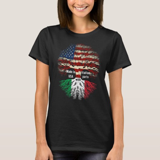 アメリカのFlのパーツイタリアンで作らイタリアンれる Tシャツ (正面)