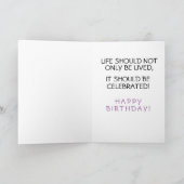 アメリカのGoldfinchのハッピーバースデーカード カード (内部)