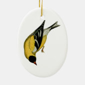 アメリカのGoldfinch セラミックオーナメント (裏面)