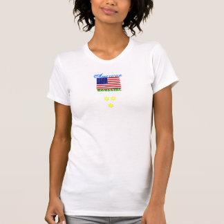 アメリカのhomegirl + 米国の旗 tシャツ