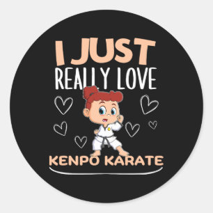 アメリカのKenpo Girl Coach I Just Really Love Kenpo ラウンドシール
