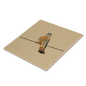 アメリカのKestrelの《鳥》ハヤブサ タイル (側面)